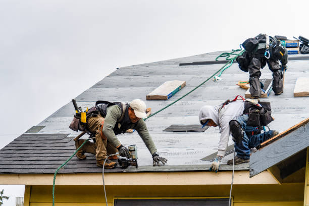 Professional Flat Roof Repair technician working in Elderton, PA